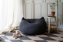 Load image into Gallery viewer, grey large beanbag in adult size
