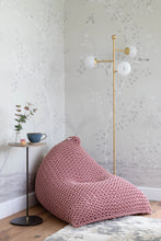 Load image into Gallery viewer, Pink beanbag chair for adults creating a cosy corner in the home
